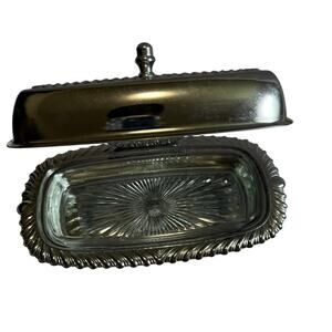 Irvinwear Vintage 1970’s silver plated butter dish.